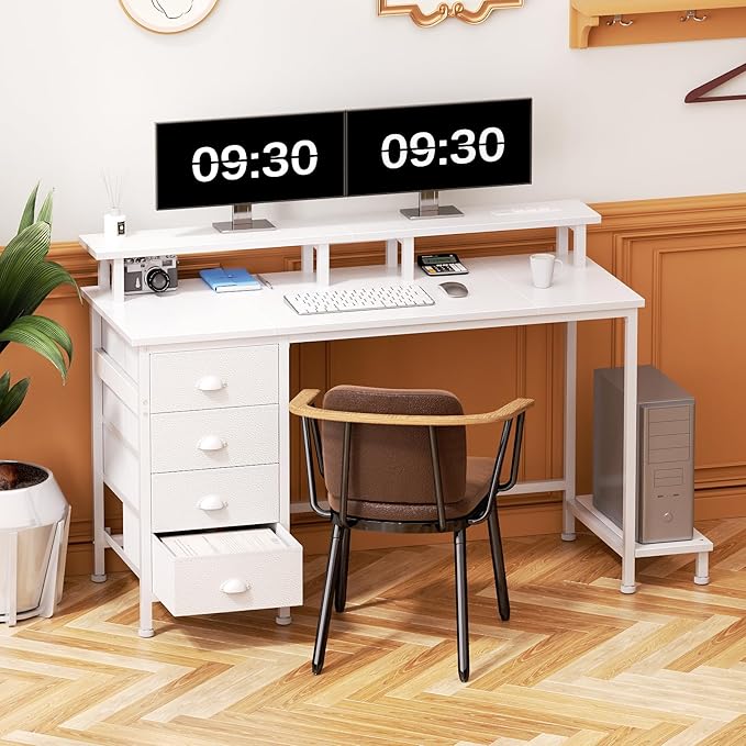 Furologee 47" White Computer Desk - Image 2