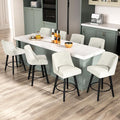 Counter Height Bar Stools Set of 8, Modern Swivel Barstools by ErdoruLiving