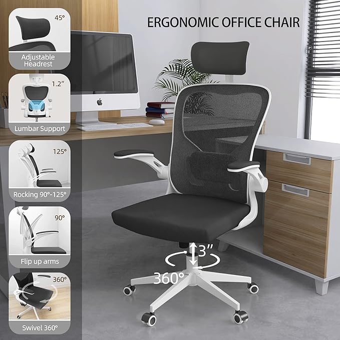Monhey Office Chair Ergonomic Desk Chair - Image 4
