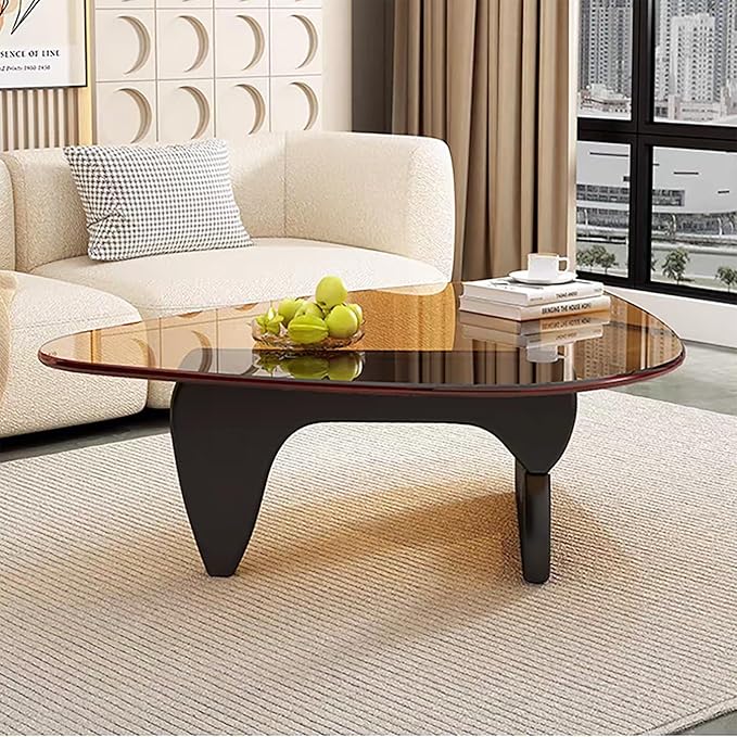 Modern Glass Coffee Table for Living Room Mid Century Coffee Table Stylish - Image 6