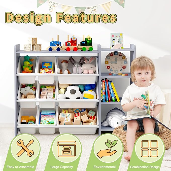 MallBest 4-Tier Kids' Toy Storage Organizer Shelf - Image 7