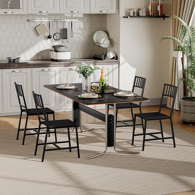 HOOBRO Kitchen Chairs Set of 2, Wooden Dining Room Chairs - Image 4