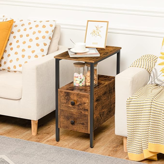 HOOBRO End Table, Narrow Chairside Table - Image 4