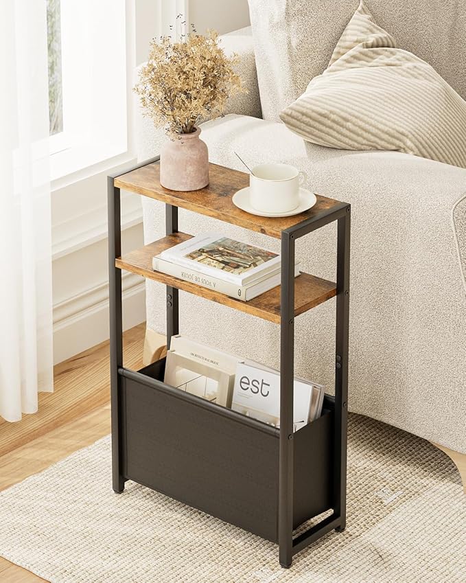 Narrow Side Table End Table, 3-Tier Side Table - Image 6