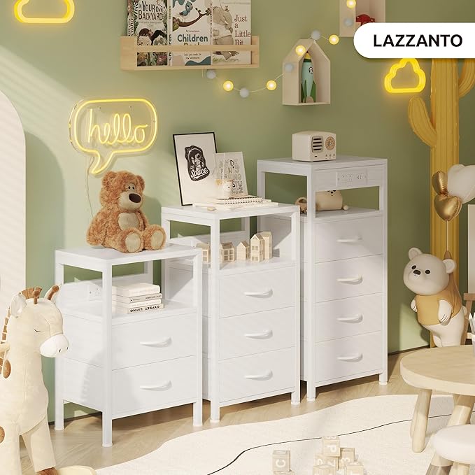 NightStand Bedside Charging Table Bedroom - Image 8