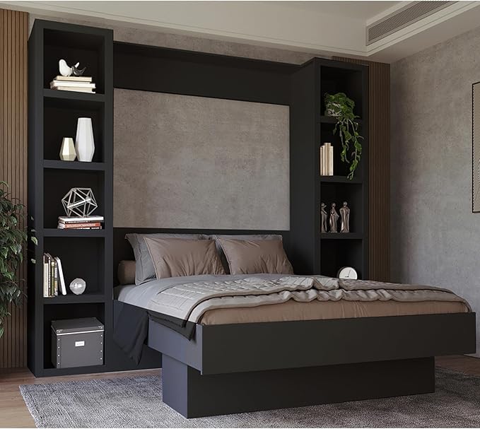 Oakland Living Black 91-in Tall Wooden Bookcase Shelf - Image 2