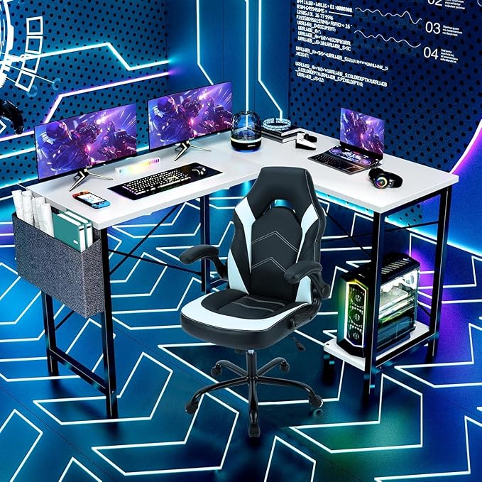 Whitmor L Shaped Gaming Desk - Image 8