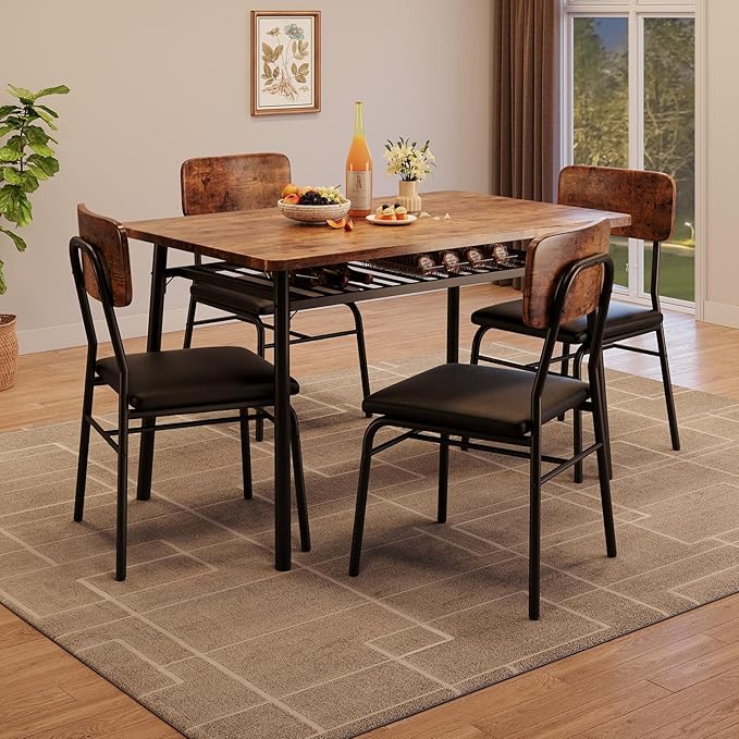 GAOMON 5-Piece Dining Table Set - Image 4