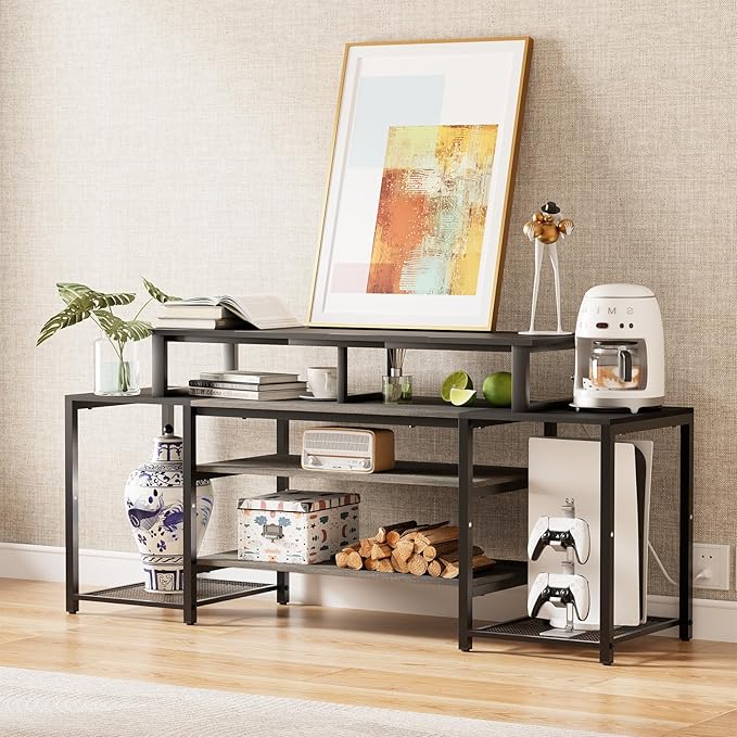 aboxoo 47" TV Riser for 32-60 inch TV, TV Riser Stand Shelf, Tabletop TV Stand - Image 7