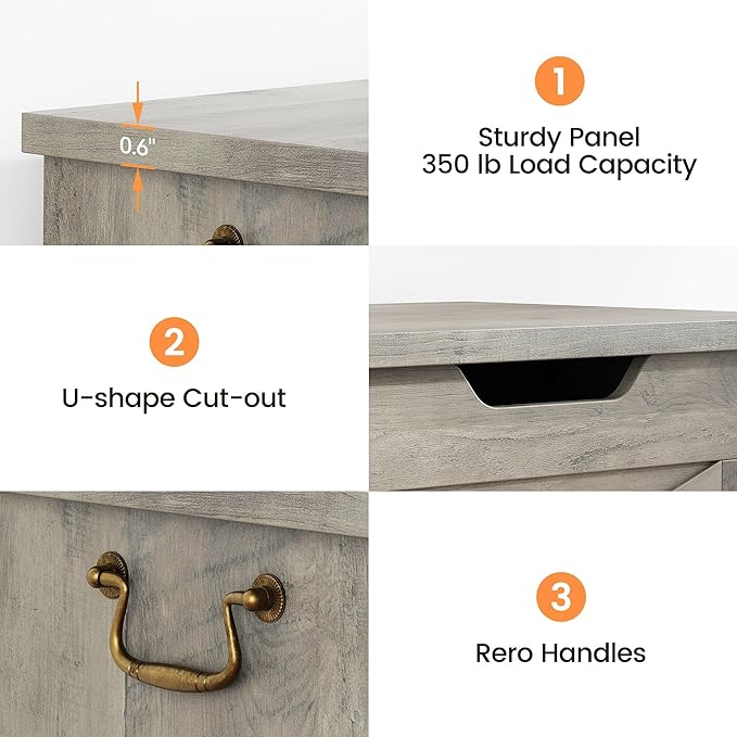 GarveeHome 39.4" Storage Chest, Toy Chest - Image 7