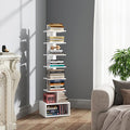 TUTOTAK Narrow Bookshelf, Vertical 8-Tier Bookcase, Spine Book Shelf by WelcometotheTUTOTAKHome