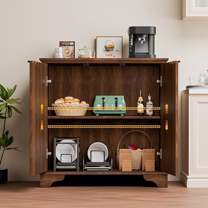 Fluted Buffet Sideboard Cabinet - Image 4