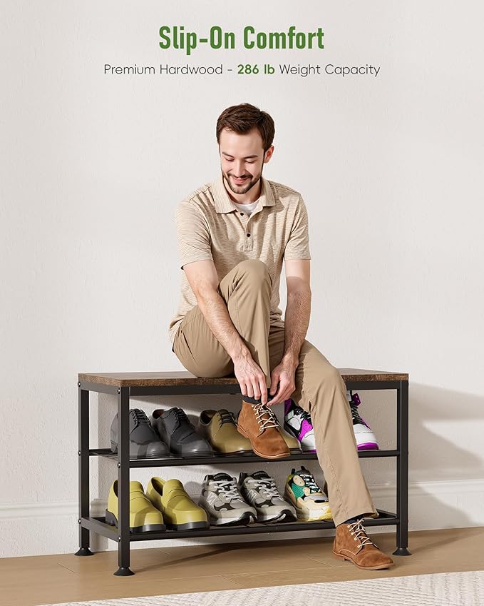 3-Tier Shoe Rack Bench - Image 4