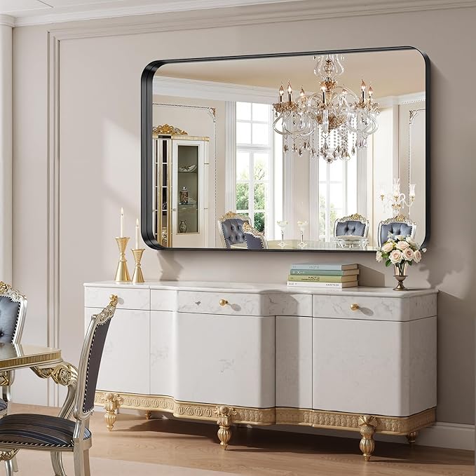 FORBATH 60x40 Inch Large Bathroom Mirror - Image 2