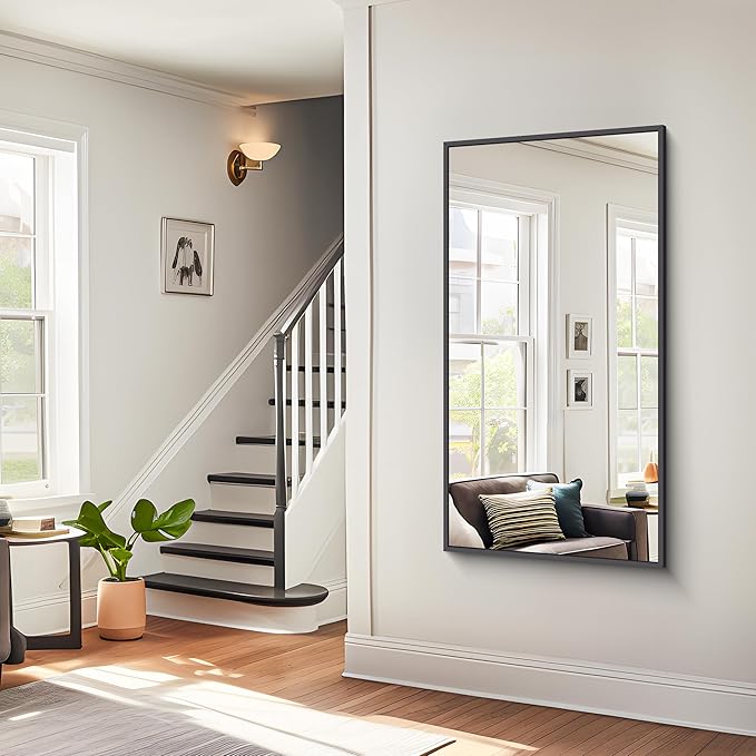 BONEWEI Bathroom Mirror, 24x48 inch Wall Mirror - Image 8