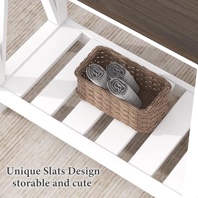 ChooChoo Farmhouse End Table, Narrow Side Table, Slim End Table - Image 7