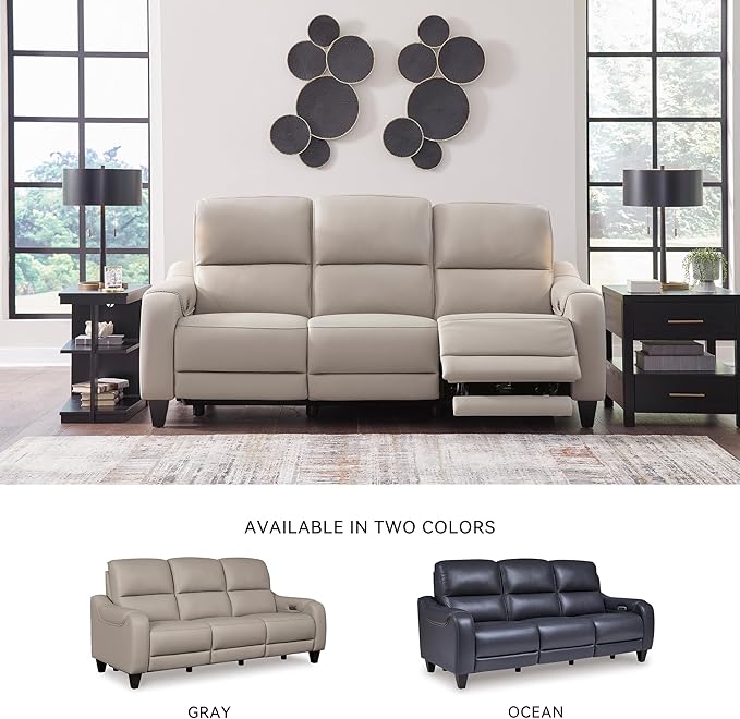 Signature Design by Ashley Mercomatic Casual Leather Match Wall Hugger Power - Image 7