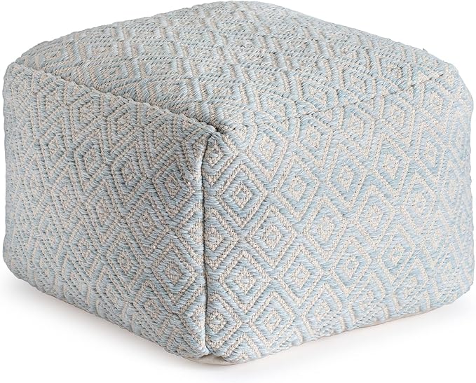 Anji Mountain 22"x22"x16" Handmade & Handcrafted Ottoman Pouf Comfortable Pouf by AnjiMountain