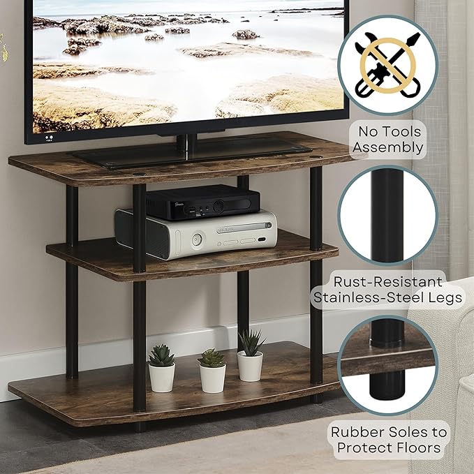 Convenience Concepts Designs2Go No Tools 3-Tier TV Stand 31.5" - Image 6