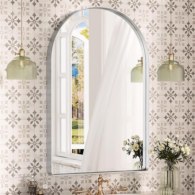 Suidia 22" x 30" Bathroom Mirror, Bathroom Vanity Mirror Metal Framed, by SuidiaMirror