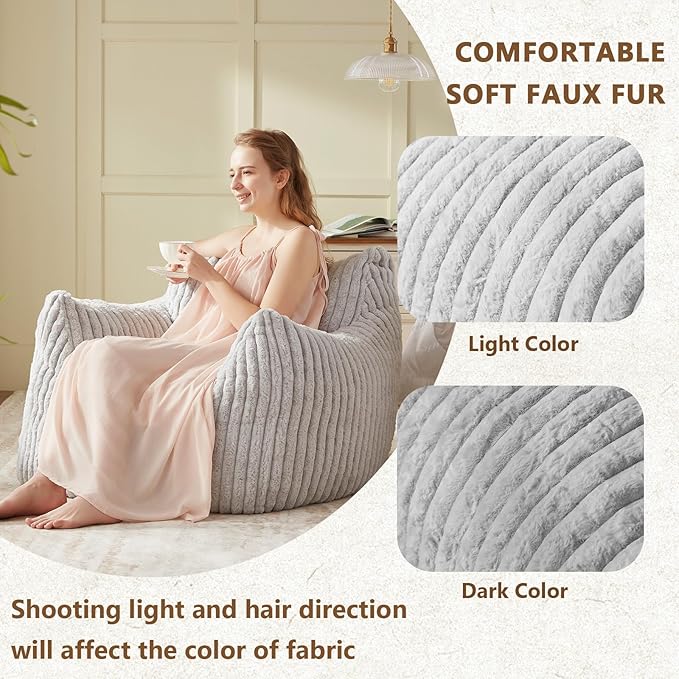 Giant Bean Bag Chairs for Adults Teens, Large Bean Bag Sofa Chairs - Image 4