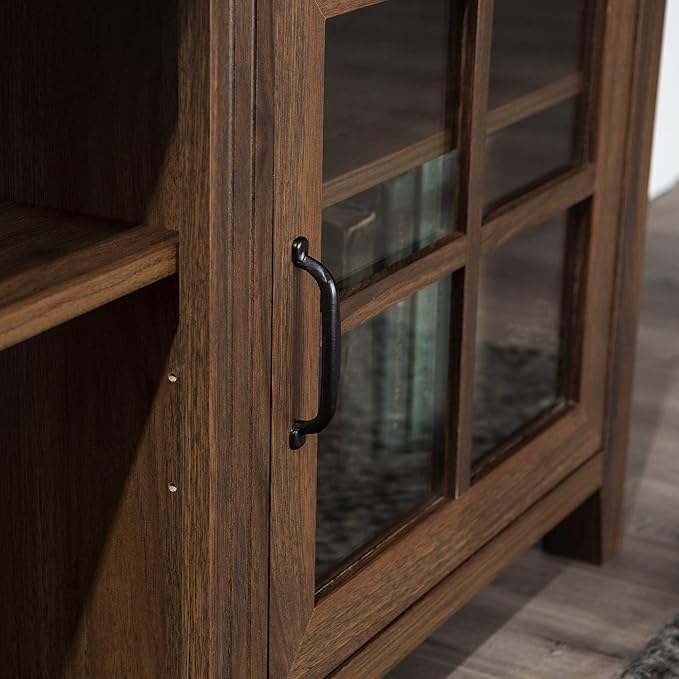Walker Edison Portsmouth Classic 2 Glass Door TV Stand - Image 7