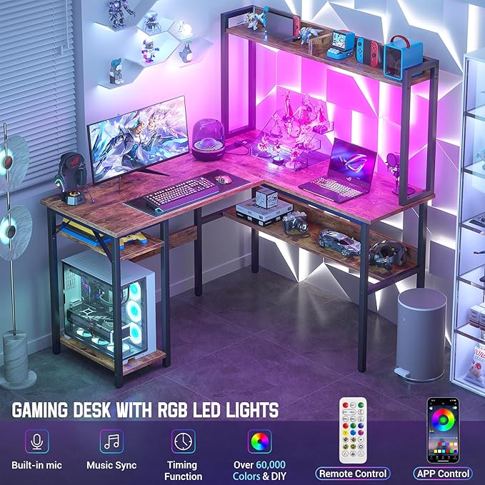 Unikito L Shaped Gaming Desk - Image 3