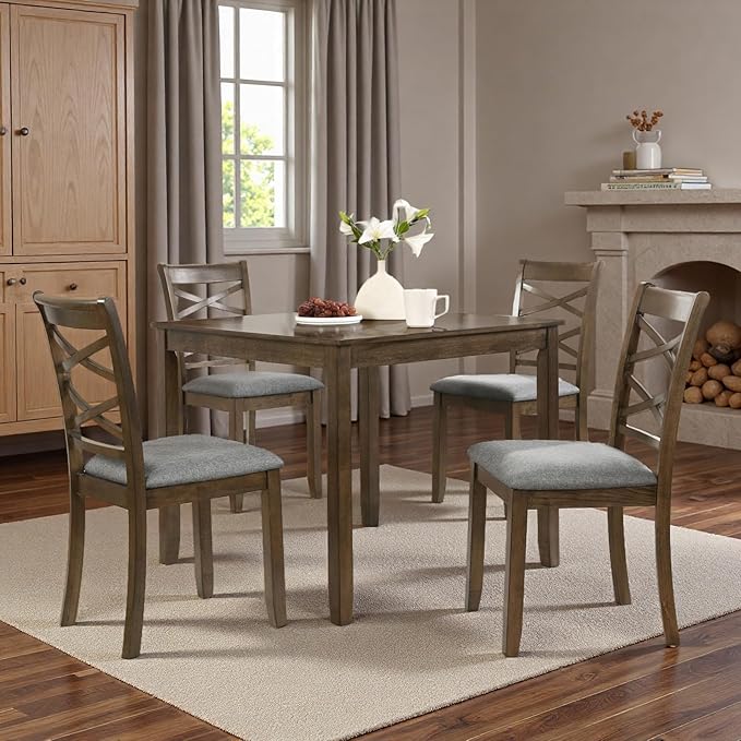 Dining Table Set, Wooden Kitchen Table Set - Image 6