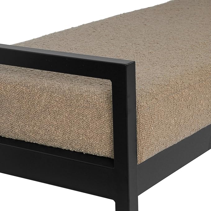 HomePop Modern Metal Bench|Bench - Image 6