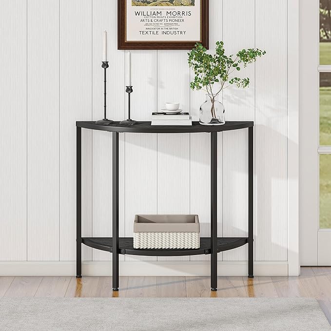 Console Table 2 Tier Narrow Entryway Table by VECOCHO