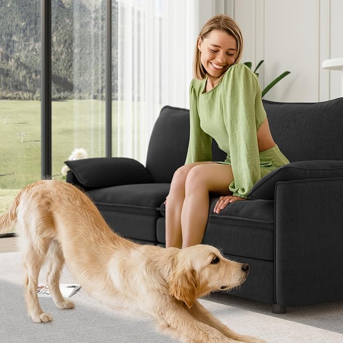 Vesgantti 74" Loveseat Sofa for Living Room, Comfy Cloud Couch Deep Seat - Image 6