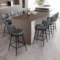 Counter Height Bar Stools, Faux Leather Kitchen Counter Stools by ErdoruLiving