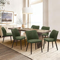 COLAMY Upholstered Dining Chairs Set of 6, Modern PU Leather Dining Room by COLAMYINC
