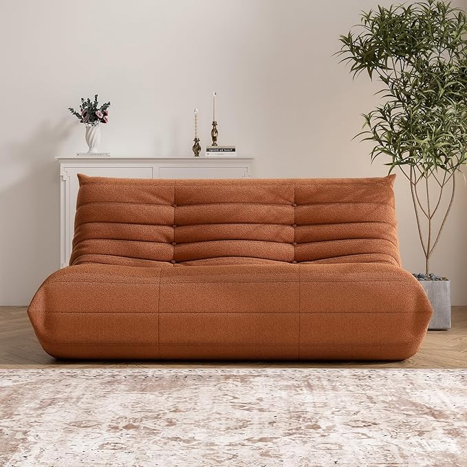 Bean Bag Chair, Loveseat Fireside Chair Bean Bag Sofa Large Bean Bag Chair - Image 7