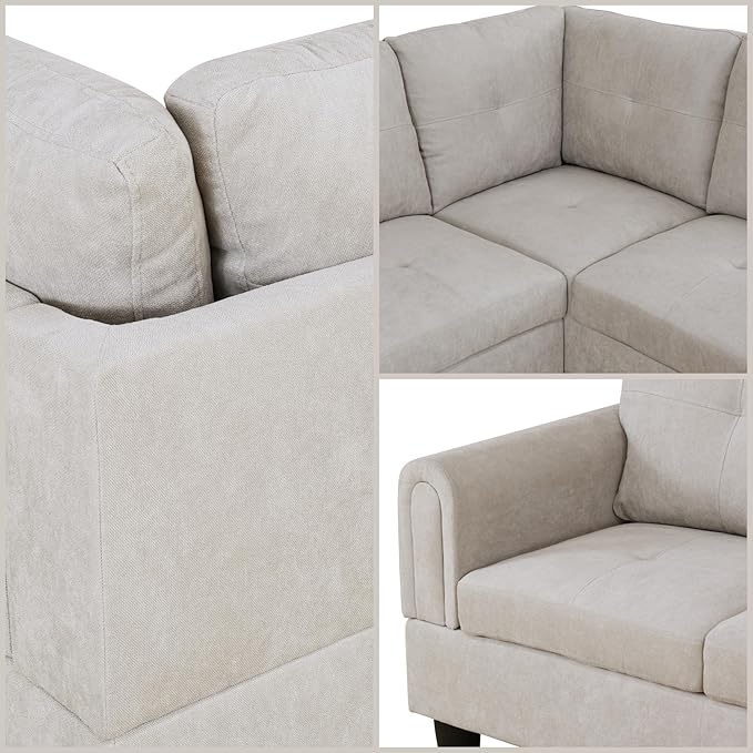L Shaped Sectional Couches, Modern Modular Sectional Sofa - Image 5