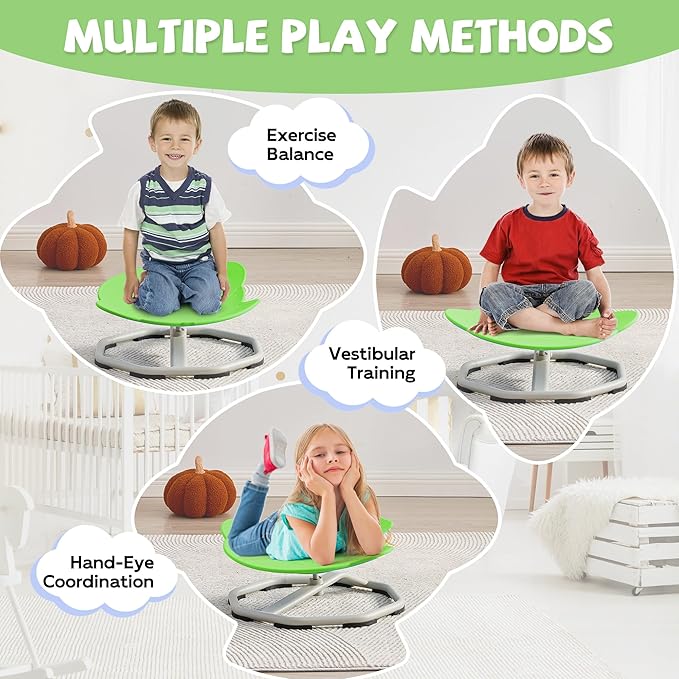 Spinning Chair for Autistic Kids, Non-Slip Sensory Spinning Chair, Sit and Spin - Image 6