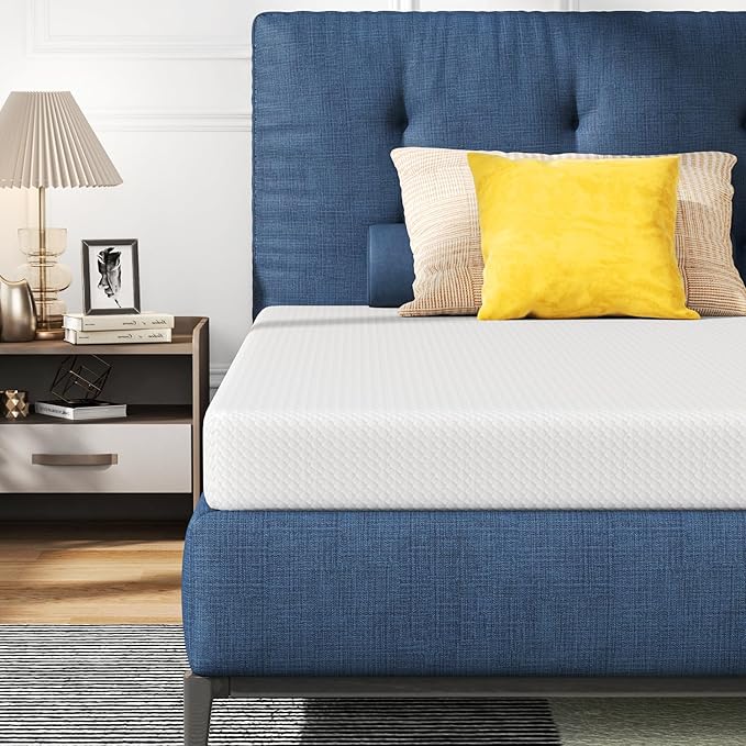 FDW | 6 Inch King Mattress | Medium Firm | Gel Memory Foam Mattress | White | - Image 3