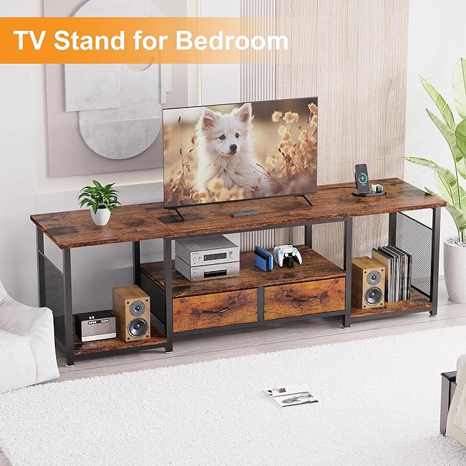 TV Stand with Drawers and Power Outlets - Image 8