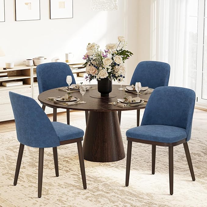 COLAMY Upholstered Dining Chairs Set of 2, Modern Kitchen Chairs - Image 2