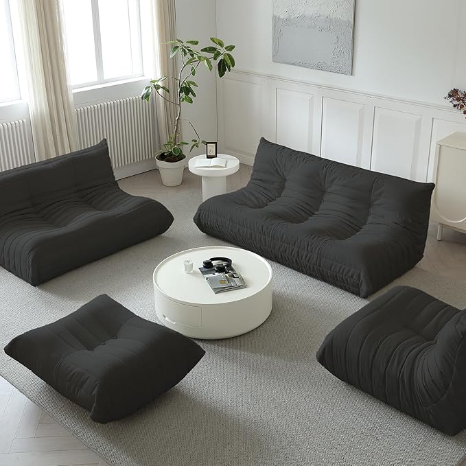 Luxury Ottomans, Modern Square Foot Rest - Image 6