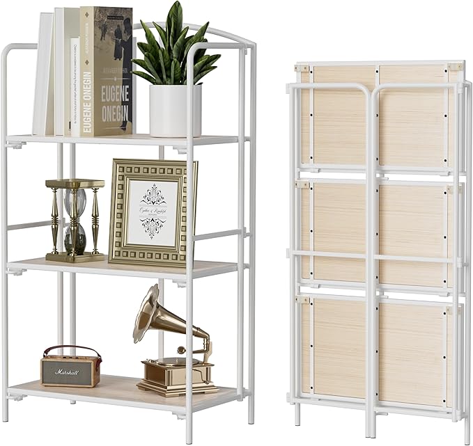 Crofy No Assembly Folding Bookshelf by Crofy