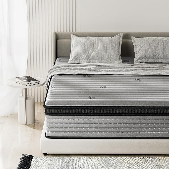 King Mattress 12inch in a Box, Memory Foam Hybrid Mattress by Unknown