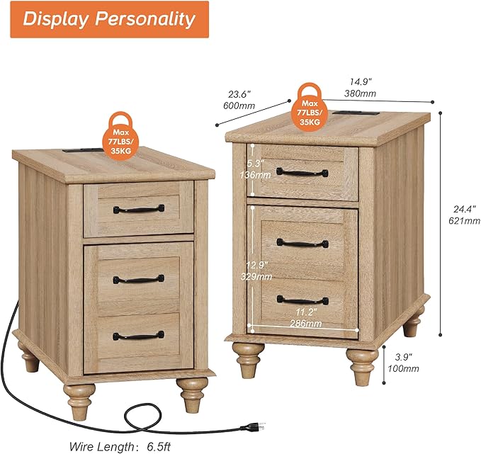 WAMPAT Set of 2 End Tables - Image 3