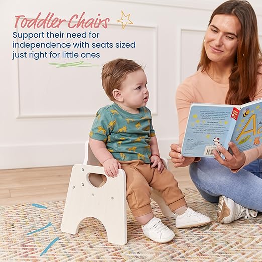 ECR4Kids Stackable Wooden Toddler Chair, Kids Furniture - Image 4