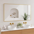 Koonmi Gold Mirrors for Wall, 30x55 Inch Bathroom Mirror, Rectangular Wall by KOONMI