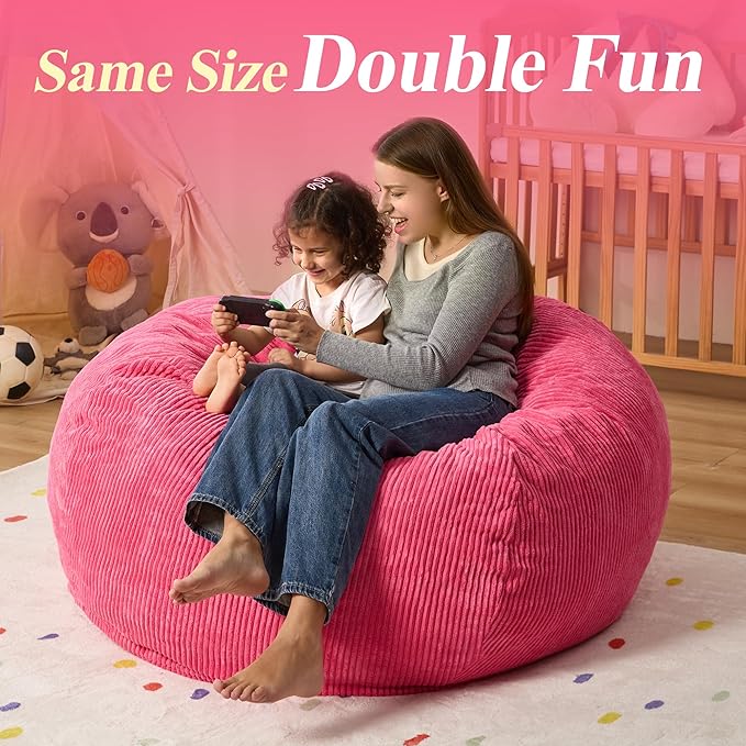 3.5FT Bean Bag Chairs Teardrop Bean Bag Chair - Image 6