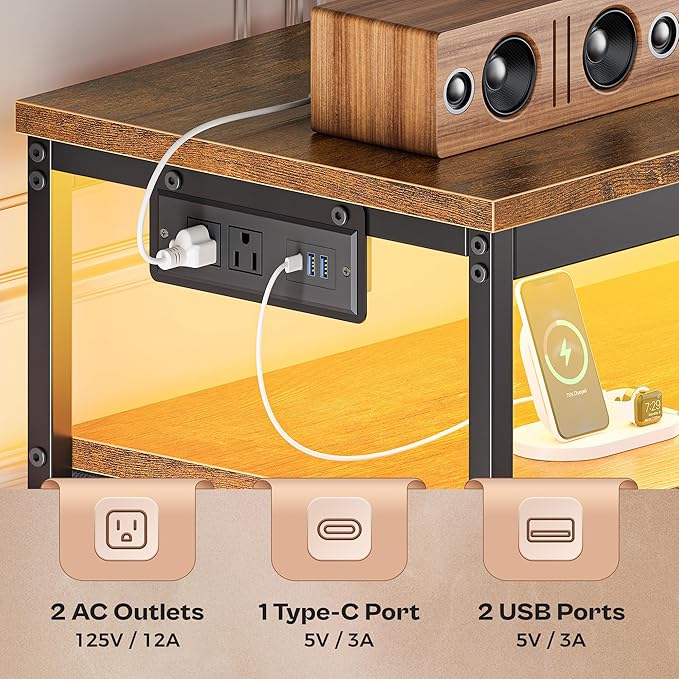 Huuger 63 Inch TV Stand for 55, 70 Inch TV, Long Dresser TV Stand for Bedroom - Image 5
