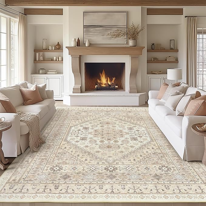 zesthome 10x12 Area Rugs, Stain Resistant Washable Rug, Ultra-Thin Rugs by Zesthome