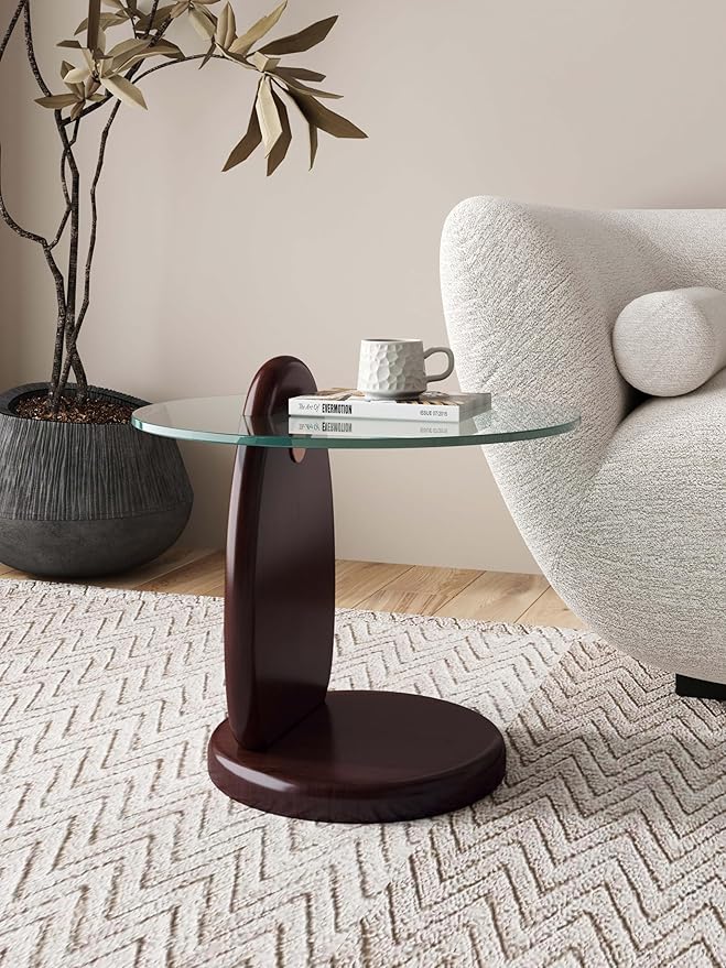 Manhattan Comfort Artesia Round End Table - Image 2