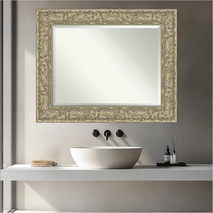 Amanti Art Silver Bathroom Mirror - Image 5